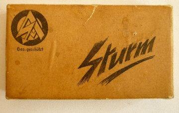 DER STURM CIGARETTE PACKET.