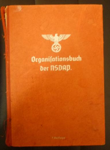 NSDAP ORGANISATION BOOK 1943