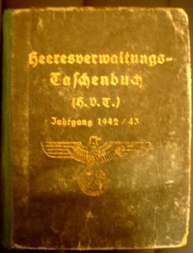 HEERESVERWALTUNGS-TASCHENBUCH. 1942=1943.