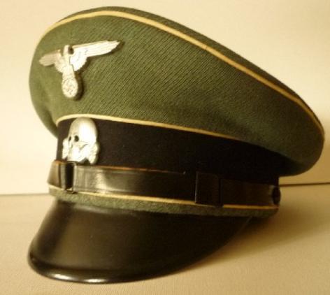 WAFFEN SS NCO VISORED HAT.