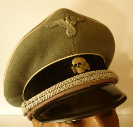 WAFFEN SS OFFICERS VISOR. (REDUCED PRICE CONSIGNMENT)