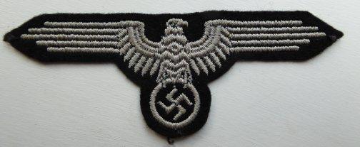 SS PANZER BERET EMBROIDERED EAGLE.