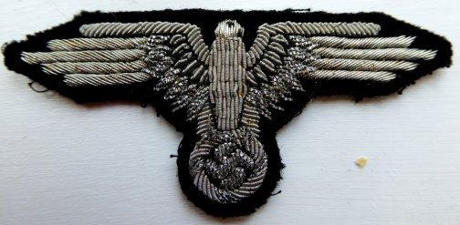 SS OFFICER HAND EMBROIDERED SLEEVE EAGLE.