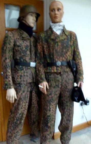 MINT SS HBT CAMO PANZER SUIT. IN REVERSE PRINT.