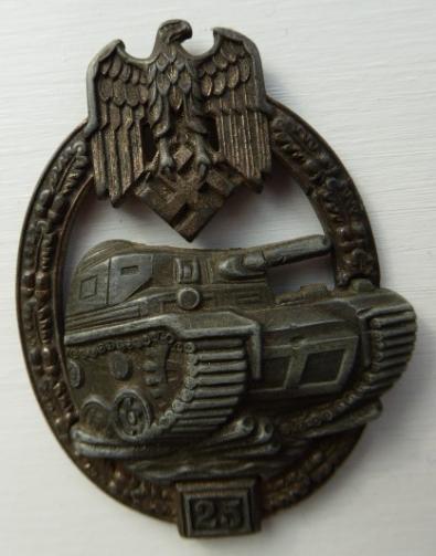 PANZER BADGE 25 BY JFS