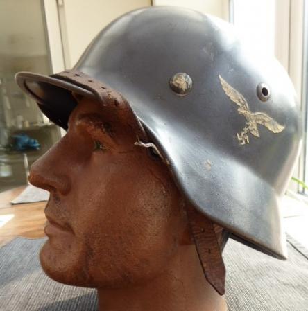 LUFTWAFFE M35 DOUBLE DECAL STEEL HELMET.