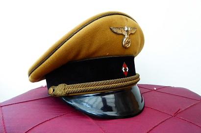 HITLERJUGEND HIGH LEADER VISOR.