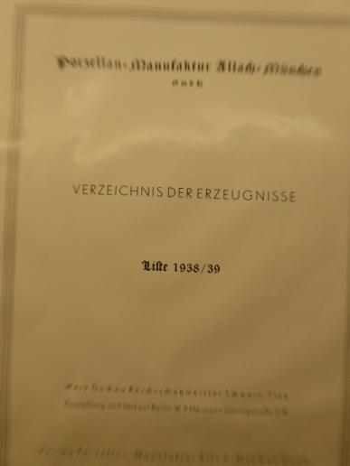 1938 ALLACH SALES CATALOGUE AND PRICE LIST.