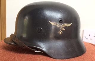 M35 LUFTWAFFE DOUBLE DECALLED HELMET.