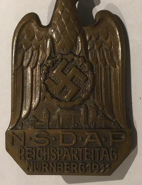 NURNBERG PARTY BADGE.